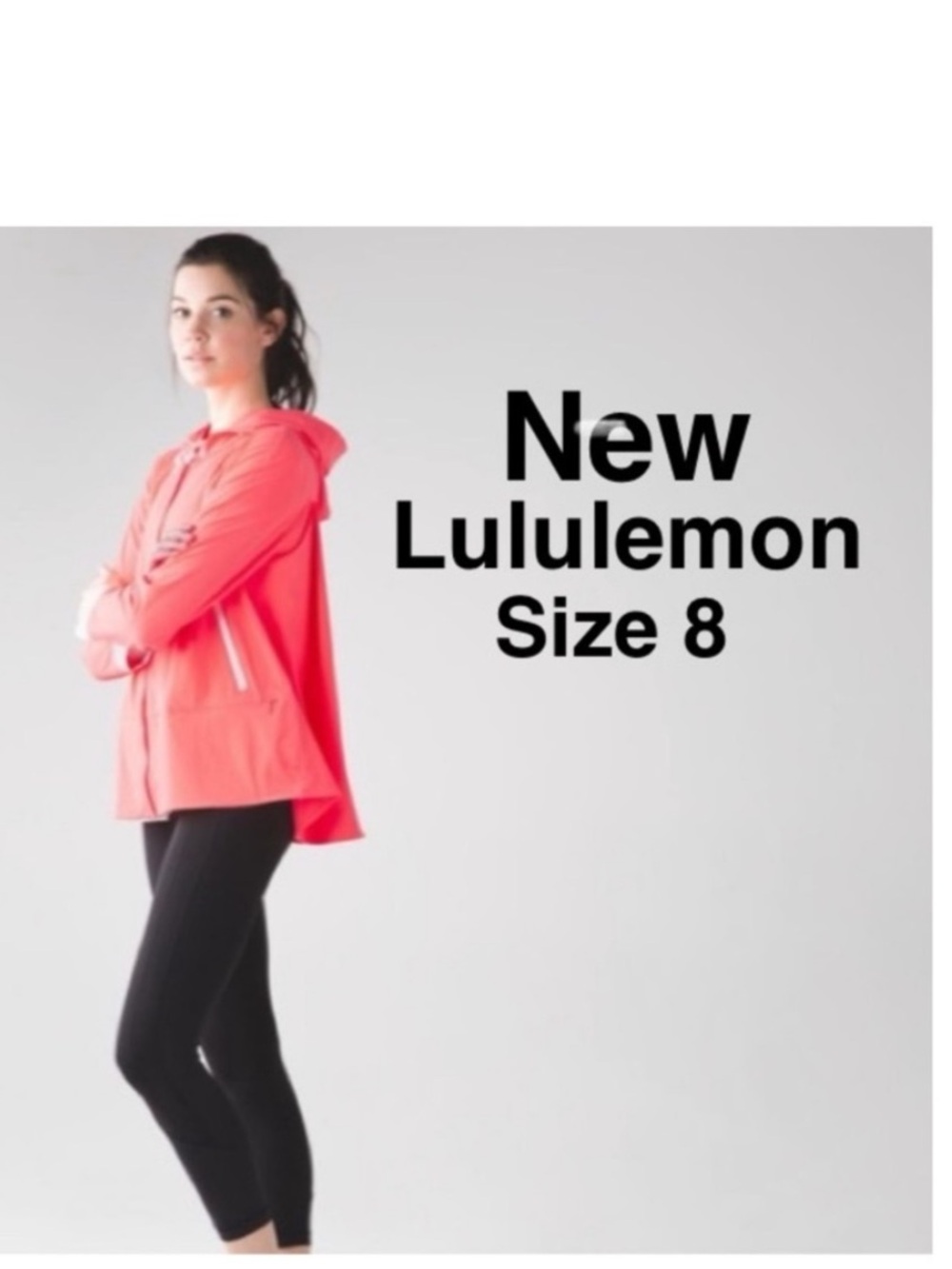 New Lululemon Sun Showers Jacket
Grapefruit / White with tags sze 8 ⭐️⭐⭐️⭐️⭐️